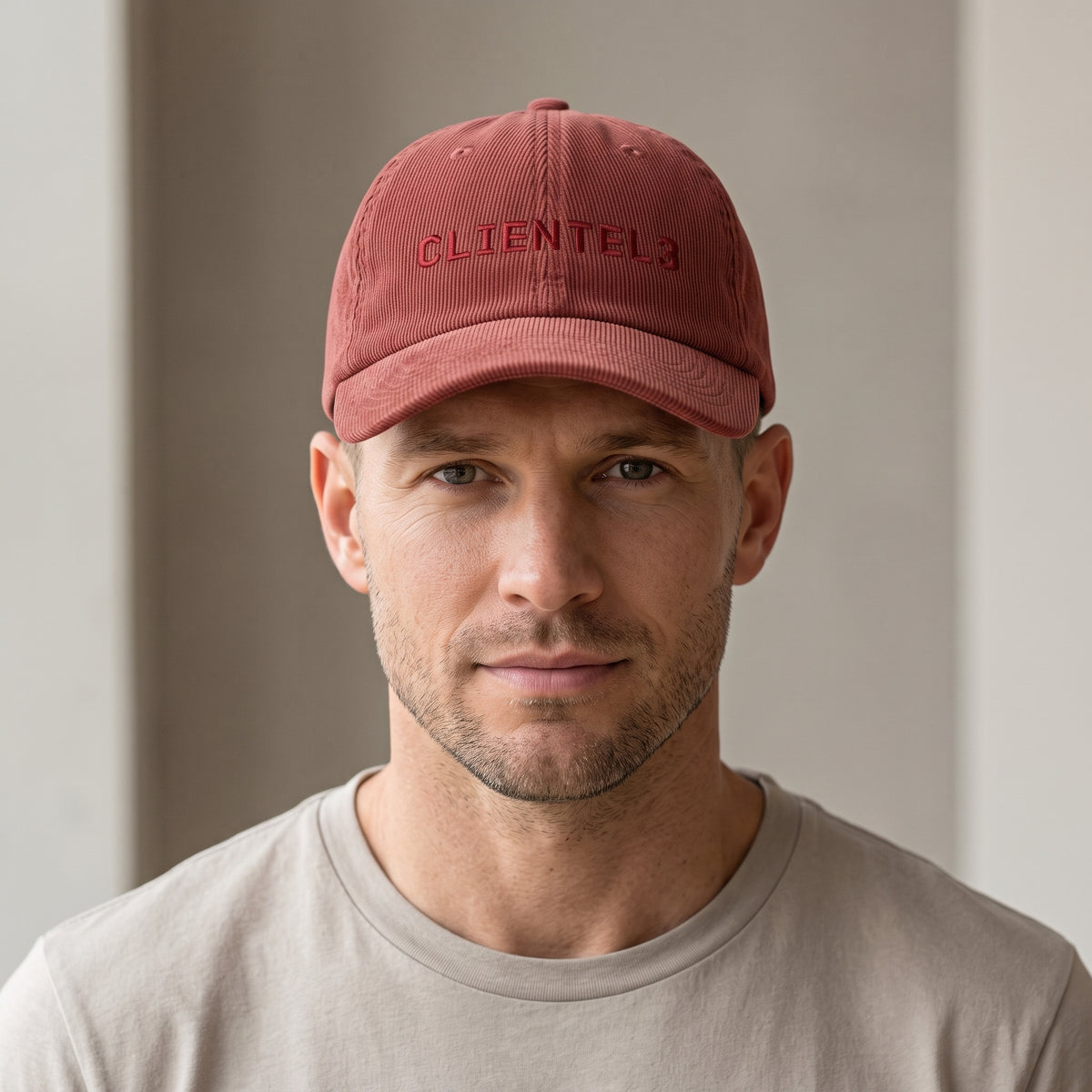 C3 Red on Red Corduroy Dad Hat